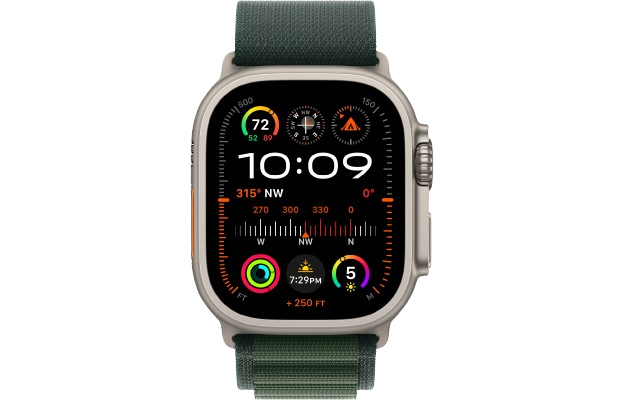 Watch Ultra 2 GPS + Cellular 49mm Natural Titan. Case w. Dark Green Alpine Loop - S (MYT33+MXMU3) 2 Watch Ultra 2 GPS + Cellular 49mm Natural Titan. Case w. Dark Green Alpine Loop - S (MYT33+MXMU3) — изображение 2