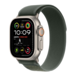 Watch Ultra 2 GPS + Cellular 49mm Natural Titan. Case w. Green Trail Loop - M/L (MYT73+MXTP3)