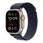 Watch Ultra 2 GPS + Cellular 49mm Natural Titan. Case w. Navy Alpine Loop - Small (MYT33+MXMX3)