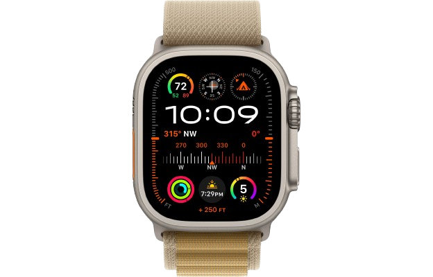 Watch Ultra 2 GPS + Cellular 49mm Natural Titan. Case w. Tan Alpine Loop - Medium (MX4F3) - Зображення 2