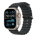 Watch Ultra 2 GPS + Cellular 49mm Natural Titanium Case w. Black Ocean Band (MYT03+MXTL3)