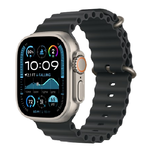 Watch Ultra 2 GPS + Cellular 49mm Natural Titanium Case w. Black Ocean Band (MYT03+MXTL3) 1 Watch Ultra 2 GPS + Cellular 49mm Natural Titanium Case w. Black Ocean Band (MYT03+MXTL3)