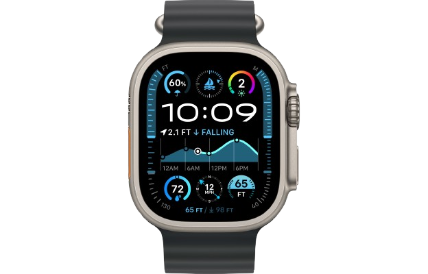 Watch Ultra 2 GPS + Cellular 49mm Natural Titanium Case w. Black Ocean Band (MYT03+MXTL3) — изображение 2
