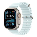 Watch Ultra 2 GPS + Cellular 49mm Natural Titanium Case w. Ice Blue Ocean Band (MYT03+MXTF3)