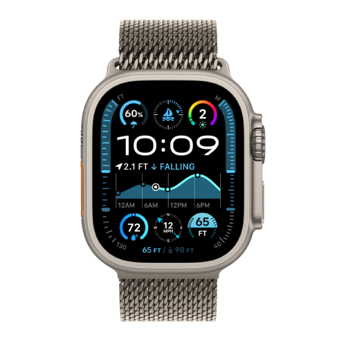 Watch Ultra 2 GPS + Cellular 49mm Natural Titanium Case w. N. Titanium Milanese Loop - L (MX5T3) — изображение 2