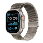 Watch Ultra 2 GPS + Cellular 49mm Natural Titanium Case w. N. Titanium Milanese Loop - L (MX5T3)