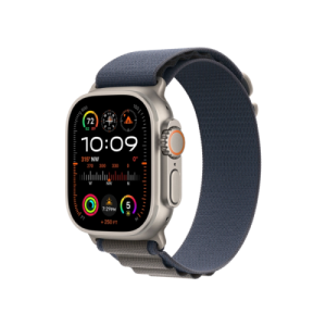 Apple Watch Ultra 2 GPS + Cellular 49mm Titanium Case with Blue Alpine Loop - Small (MREK3)