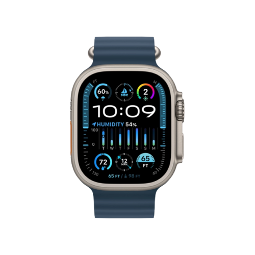 Watch Ultra 2 GPS + Cellular 49mm Titanium Case with Blue Ocean Band (MREG3) - Зображення 2