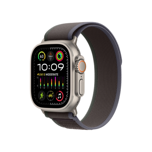 Watch Ultra 2 GPS + Cellular 49mm Titanium Case with Blue/Black Trail Loop - S/M (MRF53) 1 Watch Ultra 2 GPS + Cellular 49mm Titanium Case with Blue/Black Trail Loop - S/M (MRF53)
