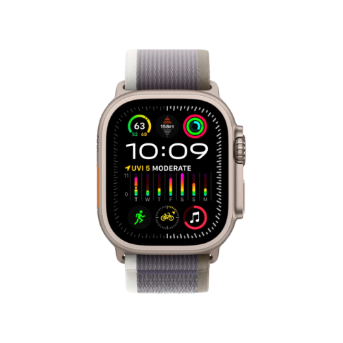 Watch Ultra 2 GPS + Cellular 49mm Titanium Case with Olive Alpine Loop - Large (MRF03) 2 Watch Ultra 2 GPS + Cellular 49mm Titanium Case with Olive Alpine Loop - Large (MRF03) - Зображення 2