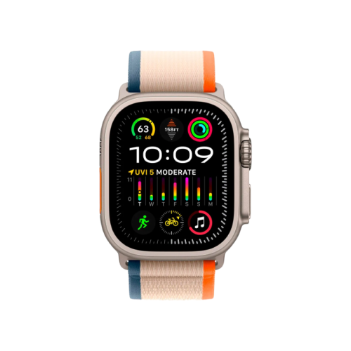 Watch Ultra 2 GPS + Cellular 49mm Titanium Case with Orange/Beige Trail Loop - M/L (MRF23) 2 Watch Ultra 2 GPS + Cellular 49mm Titanium Case with Orange/Beige Trail Loop - M/L (MRF23) - Зображення 2
