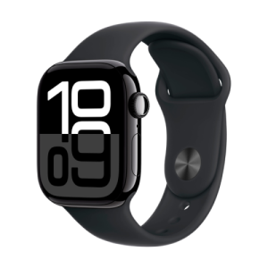 Watch Series 10 GPS 46mm Jet Black Alu. Case w. Black Sport Band - M/L (MWWQ3)