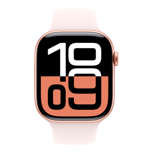 Apple Watch Series 10 GPS 46mm Rose Gold Alu. Case w. Light Blush Sport Band - S/M (MWWT3) 4 Apple Watch Series 10 GPS 46mm Rose Gold Alu. Case w. Light Blush Sport Band - S/M (MWWT3) — изображение 4