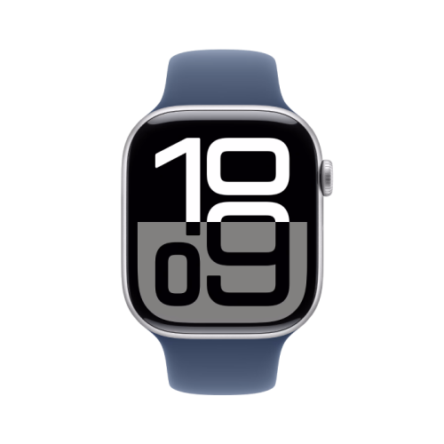 Watch Series 10 GPS 42mm Silver Alu. Case w. Denim Sport Band - M/L (MWWC3) - Зображення 4