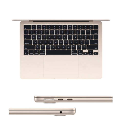 Apple MacBook Air 13,6" 16/256 M3 2024 Starlight (Z1BA0017J) 3 Apple MacBook Air 13,6" 16/256 M3 2024 Starlight (Z1BA0017J) — изображение 3
