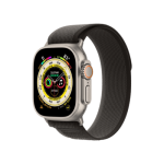 Apple Watch Ultra GPS + Cellular 49mm Titanium Case with Black/Gray Trail Loop - S/M (MQF43/MQFW3)
