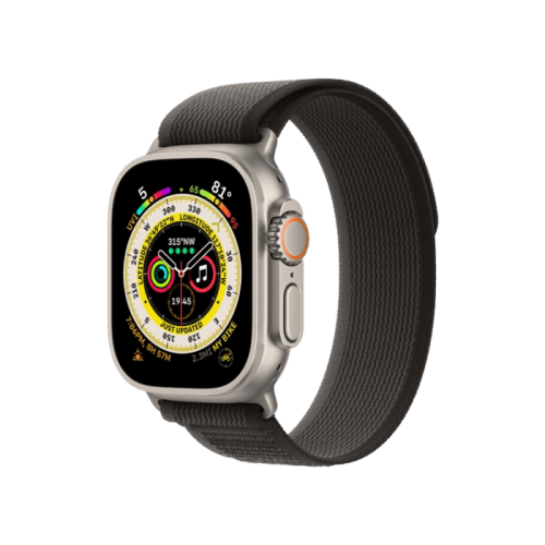 Apple Watch Ultra GPS + Cellular 49mm Titanium Case with Black/Gray Trail Loop - M/L (MQF53/MQFX3/MQFH3) 1 Apple Watch Ultra GPS + Cellular 49mm Titanium Case with Black/Gray Trail Loop - M/L (MQF53/MQFX3/MQFH3)