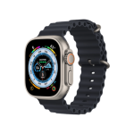 Apple Watch Ultra GPS + Cellular 49mm Titanium Case with Midnight Ocean Band (MQET3/MQFK3)
