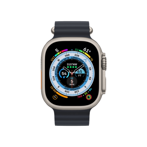 Apple Watch Ultra GPS + Cellular 49mm Titanium Case with Midnight Ocean Band (MQET3/MQFK3) 2 Apple Watch Ultra GPS + Cellular 49mm Titanium Case with Midnight Ocean Band (MQET3/MQFK3) — изображение 2