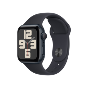 Apple Watch SE 2 GPS + Cellular 44mm Midnight Aluminum Case with Midnight Sport Band (MNPY3/MNU03/MNTY3)