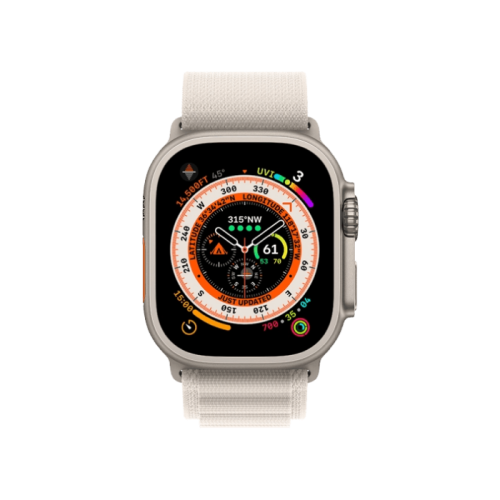 Apple Watch Ultra GPS + Cellular 49mm Titanium Case with Starlight Alpine Loop - Medium (MQF03/MQFR3) 2 Apple Watch Ultra GPS + Cellular 49mm Titanium Case with Starlight Alpine Loop - Medium (MQF03/MQFR3) — изображение 2