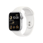 Apple Watch SE 2 GPS + Cellular 40mm Silver Aluminum Case with White Sport Band (MNPP3/MNTP3)