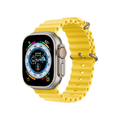 Apple Watch Ultra GPS + Cellular 49mm Titanium Case with Yellow Ocean Band (MNH93/MNHG3) 1 Apple Watch Ultra GPS + Cellular 49mm Titanium Case with Yellow Ocean Band (MNH93/MNHG3)