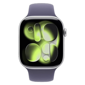 Apple Watch Series 11 GPS 46mm Silver Alu. Case w. Purple Fog S. Band - M/L (MEVA4)