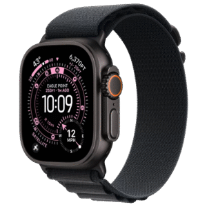Apple Watch Ultra 3 GPS + Cellular 49mm Black Tit. Case w. Black Alpine Loop - Large (MF0X4)
