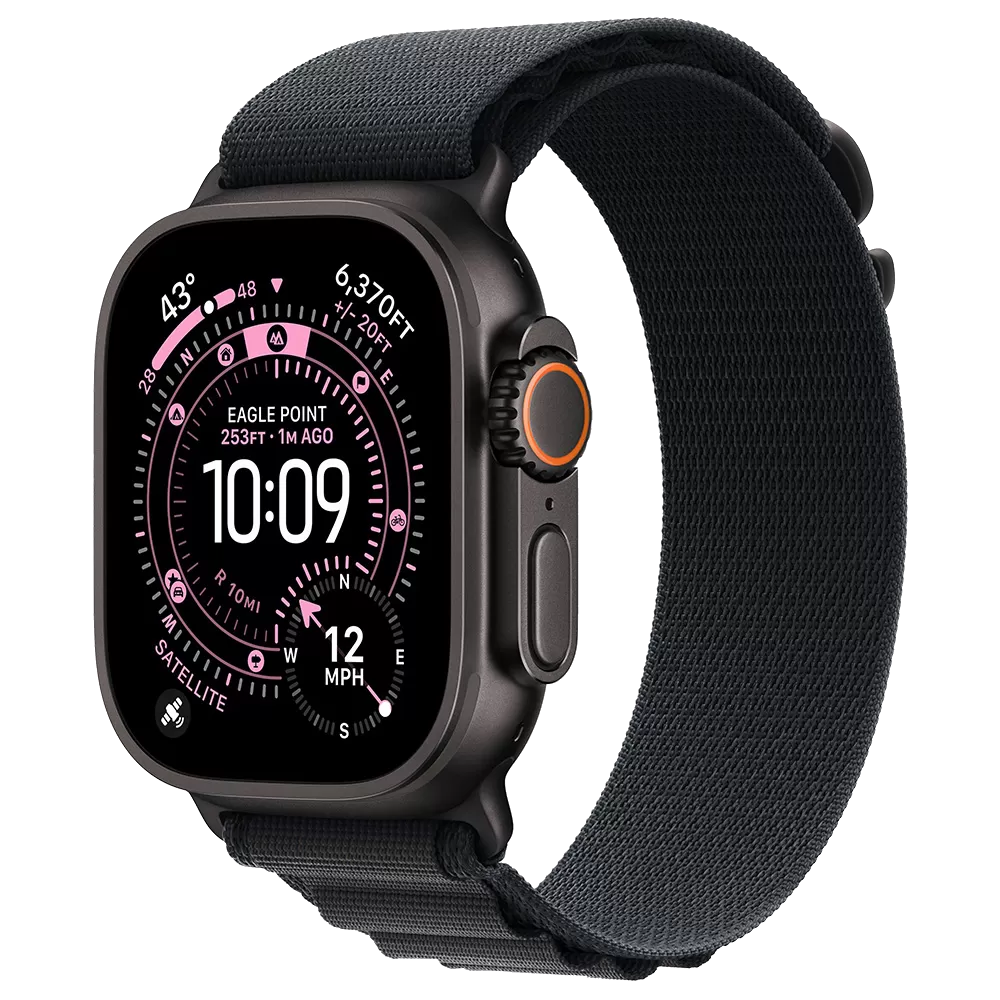 Apple Watch Ultra 3 GPS + Cellular 49mm Black Tit. Case w. Black Alpine Loop - Large (MF0X4) 1 Apple Watch Ultra 3 GPS + Cellular 49mm Black Tit. Case w. Black Alpine Loop - Large (MF0X4)
