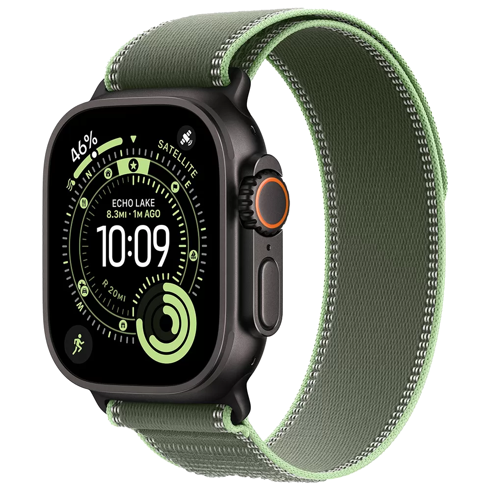 Apple Watch Ultra 3 GPS + Cellular 49mm Black Tit. Case w. Green/Neon Trail Loop - M/L (MF254+MG9P4) 1 Apple Watch Ultra 3 GPS + Cellular 49mm Black Tit. Case w. Green/Neon Trail Loop - M/L (MF254+MG9P4)