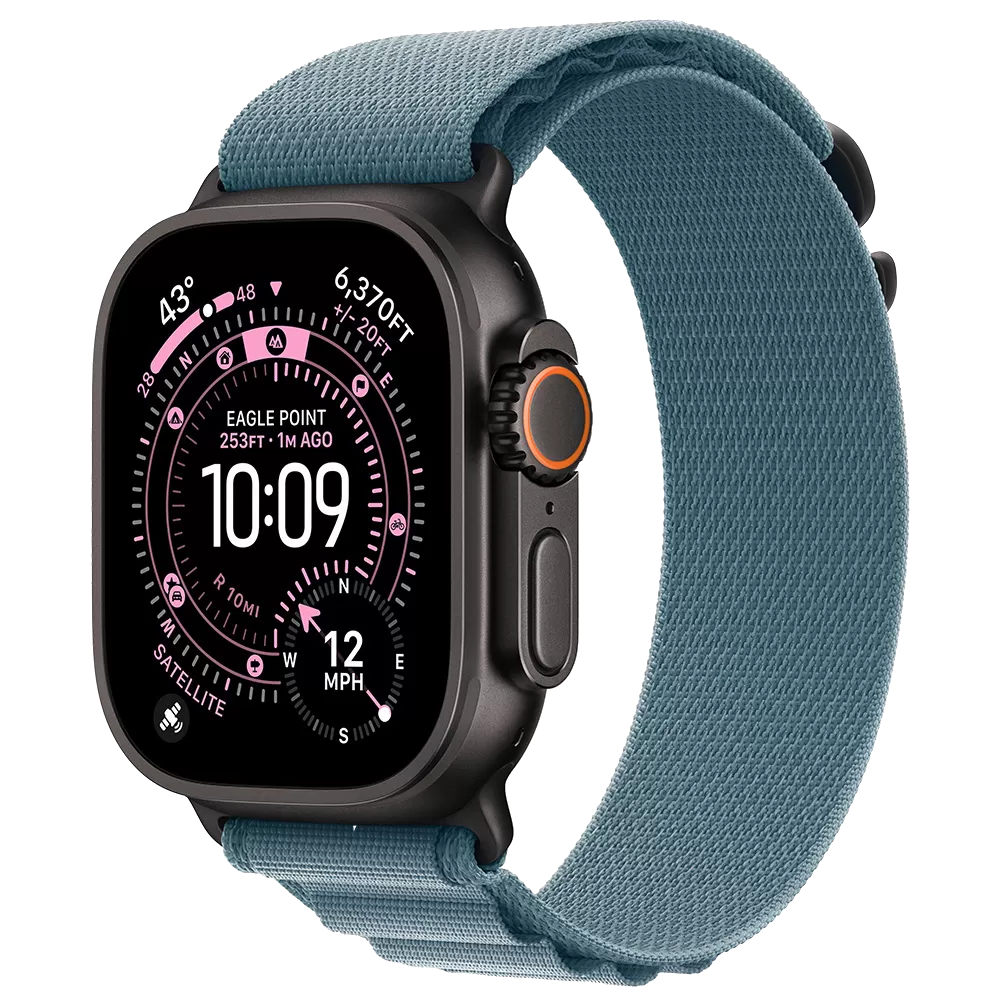 Apple Watch Ultra 3 GPS + Cellular 49mm Black Tit. Case w. Light Blue Alpine Loop - Small (MF254+MG9K4) 1 Apple Watch Ultra 3 GPS + Cellular 49mm Black Tit. Case w. Light Blue Alpine Loop - Small (MF254+MG9K4)