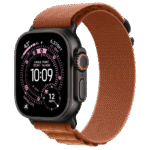 Apple Watch Ultra 3 GPS + Cellular 49mm Black Tit. Case w. Terra Cotta Alpine Loop - Large (MF254+MG9F4)