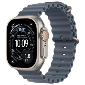 Apple Watch Ultra 3 GPS + Cellular 49mm Natural Tit. Case w. Anchor Blue Ocean Band (MEWH4)