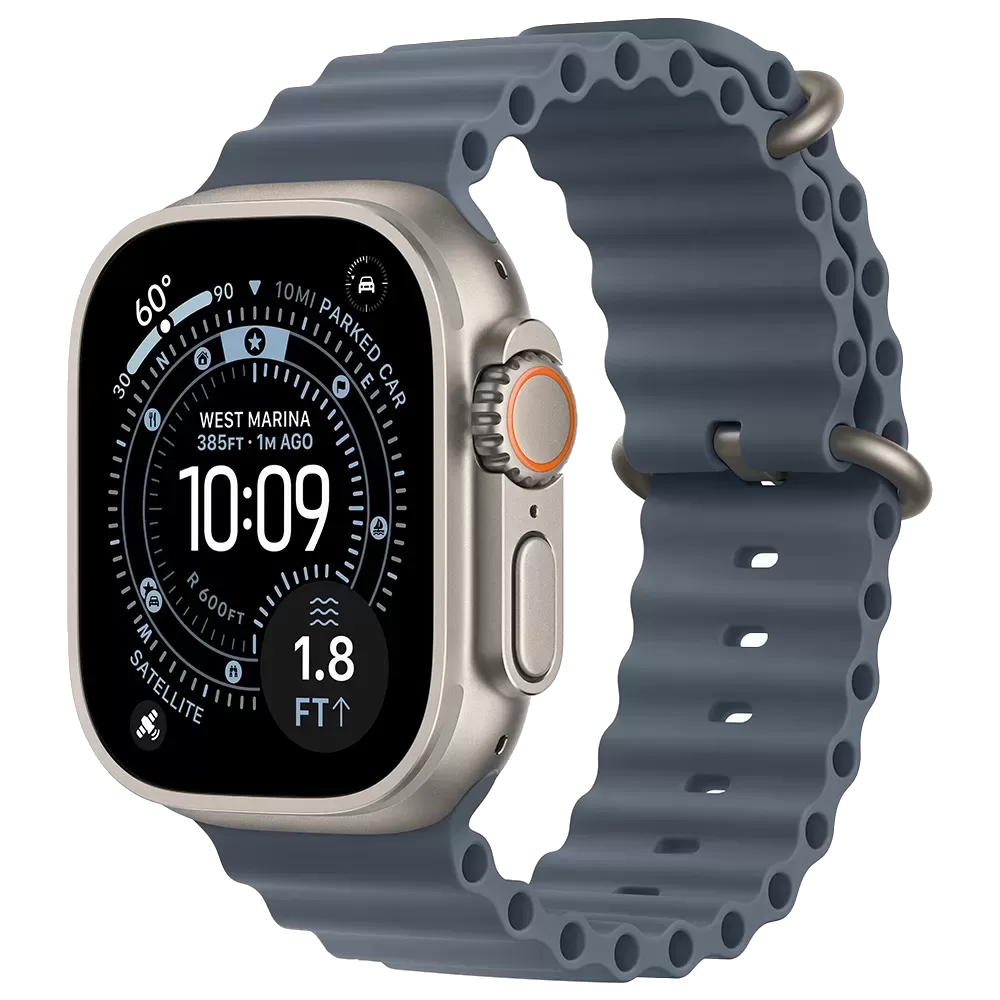 Apple Watch Ultra 3 GPS + Cellular 49mm Natural Tit. Case w. Anchor Blue Ocean Band (MEWH4) 1 Apple Watch Ultra 3 GPS + Cellular 49mm Natural Tit. Case w. Anchor Blue Ocean Band (MEWH4)