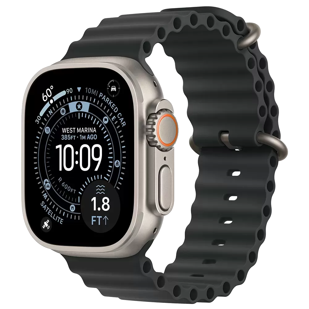 Apple Watch Ultra 3 GPS + Cellular 49mm Natural Tit. Case w. Black Ocean Band (MF0J5) 1 Apple Watch Ultra 3 GPS + Cellular 49mm Natural Tit. Case w. Black Ocean Band (MF0J5)