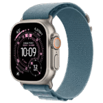 Apple Watch Ultra 3 GPS + Cellular 49mm Natural Tit. Case w. Light Blue Alpine Loop - Medium (MEWM4)