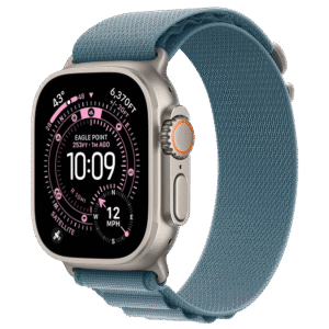 Apple Watch Ultra 3 GPS + Cellular 49mm Natural Tit. Case w. Light Blue Alpine Loop - Large (MEWP4)