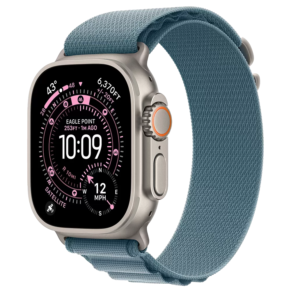 Apple Watch Ultra 3 GPS + Cellular 49mm Natural Tit. Case w. Light Blue Alpine Loop - Medium (MEWM4) 1 Apple Watch Ultra 3 GPS + Cellular 49mm Natural Tit. Case w. Light Blue Alpine Loop - Medium (MEWM4)