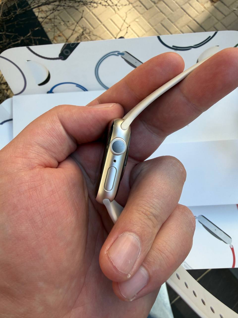 Вживаний Apple Watch Series 7 41mm Starlight 3 Вживаний Apple Watch Series 7 41mm Starlight - Зображення 3